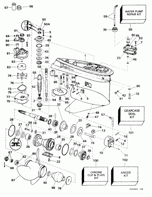 ��������� �������� ����� EVINRUDE E105WELEEN 1999  - arcase - arcase