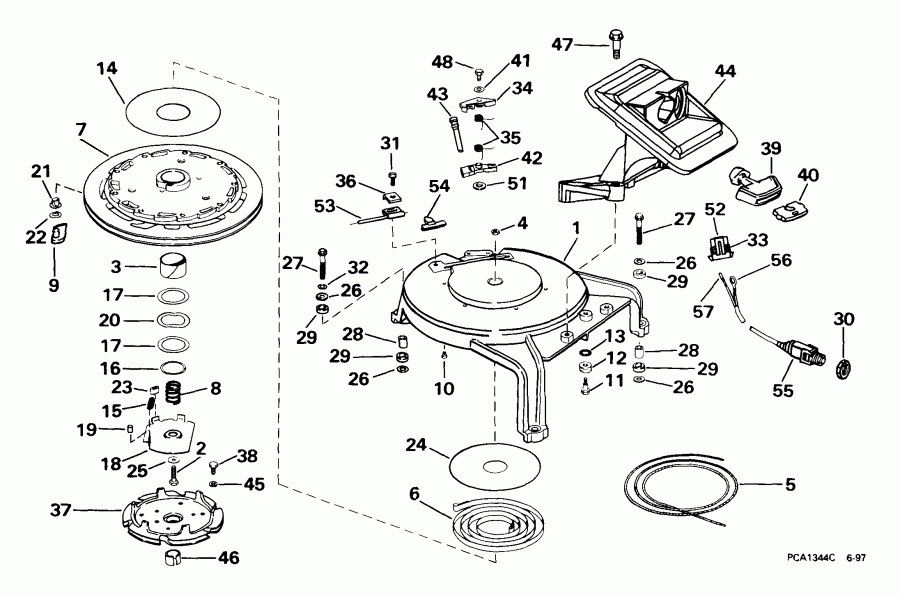 �������� ��������� ����� Evinrude E105WELEES 1999  - wind ������� - wind Starter