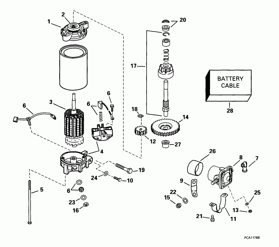 ��������� �������� ����� Evinrude E105WPXEES 1999  - ectric Starter & Solenoid - ectric ������� & Solenoid