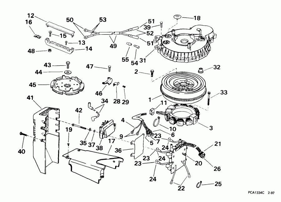 ��������� ��������� EVINRUDE E105WRLEES 1999  - nition System - nition System