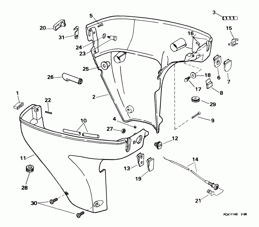 ��������� �������� ����� ������� E10R4EEB 1999  - wer Engine Cover / wer ������ ��������� (�����)