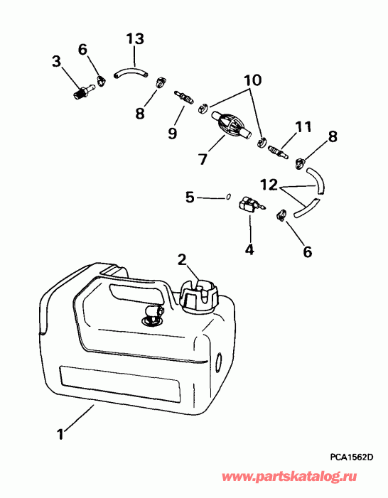��������� EVINRUDE E10RL4EEB 1999  - el Tank / el Tank