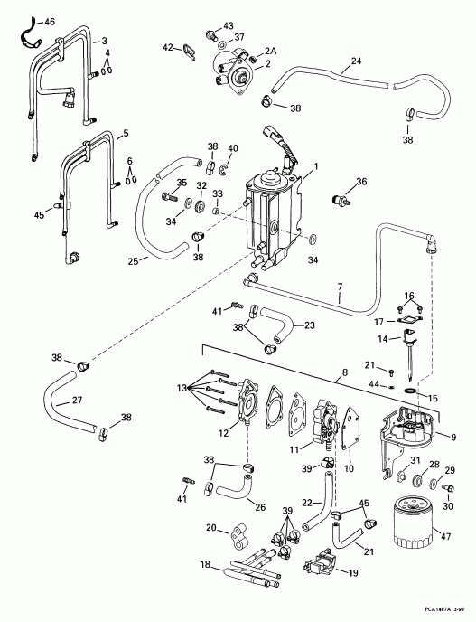 ��������� ����� EVINRUDE E115FPLEEN 1999  - el Components / el Components