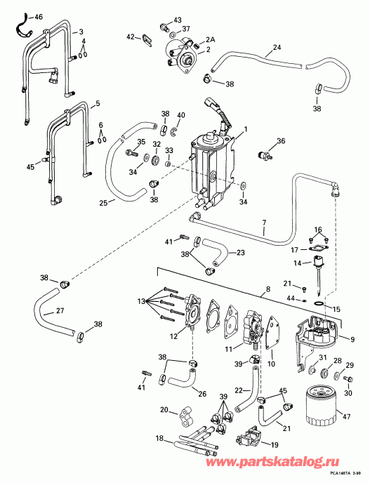 ��������� ����� EVINRUDE E115FPXEEC 1999  - el Components