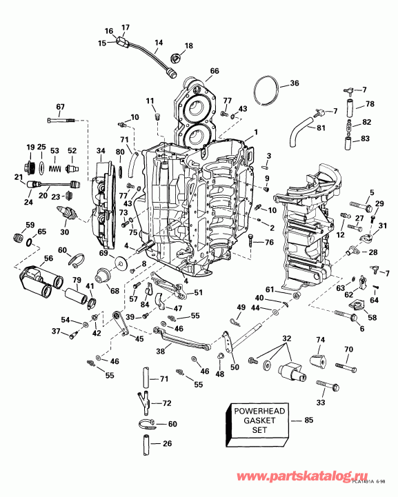 ��������� ������� E115FPXEEN 1999  - linder & ������ ��������� - linder & Crankcase