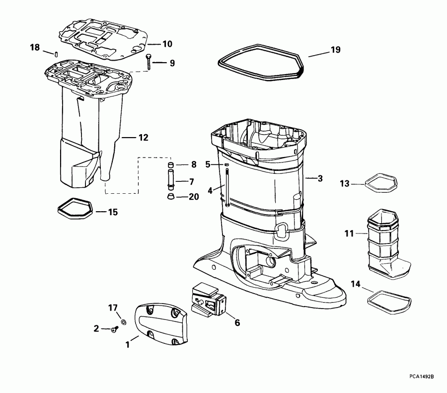 ��������� �������� ����� EVINRUDE E115FSLEEN 1999  - haust ������