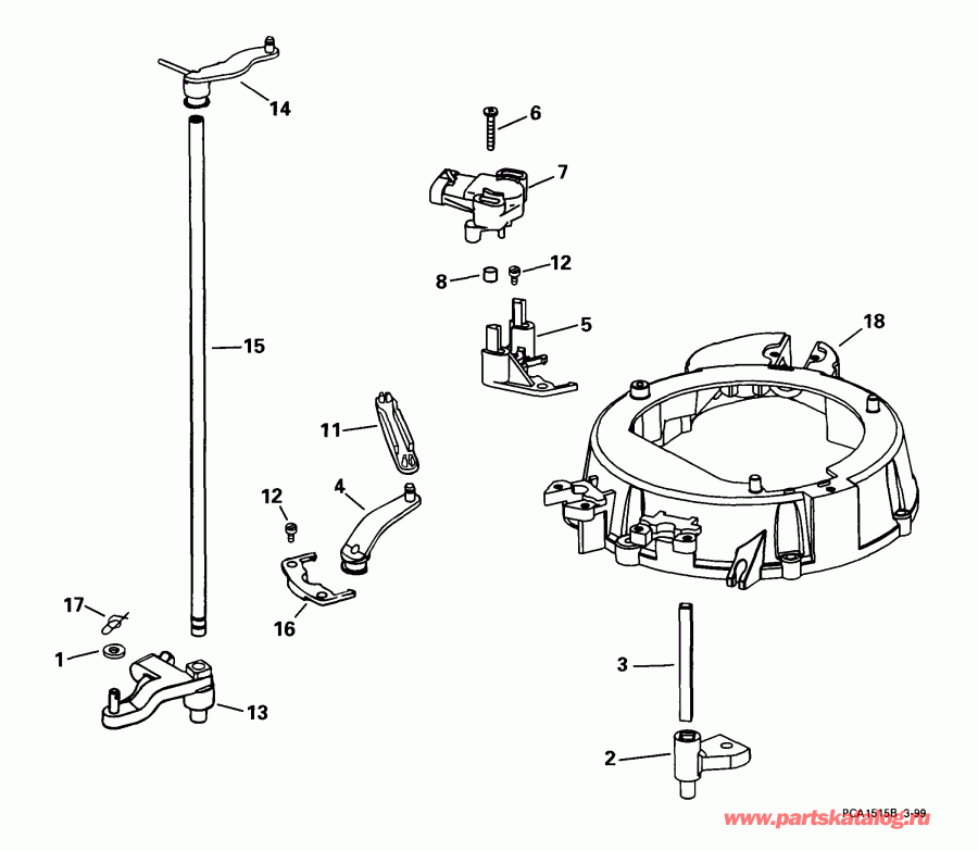 ��������� ��������� ������� E115FSLEEN 1999  - rottle ��������� �������� - rottle Linkage
