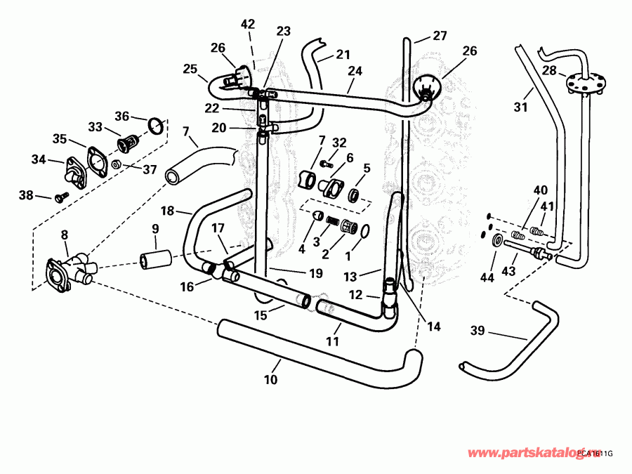 �������� ��������� ����� EVINRUDE E150FCXEEN 1999  -  
