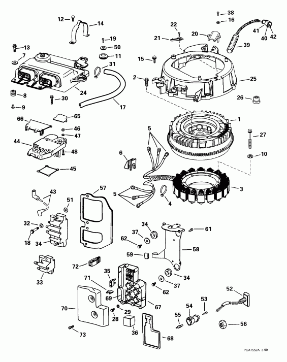  EVINRUDE E150FPLEEA 1999  - ectrical System - ectrical System