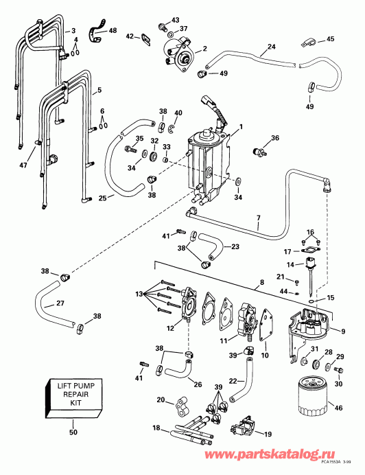 ��������� Evinrude E150FPLEEO 1999  - el Components