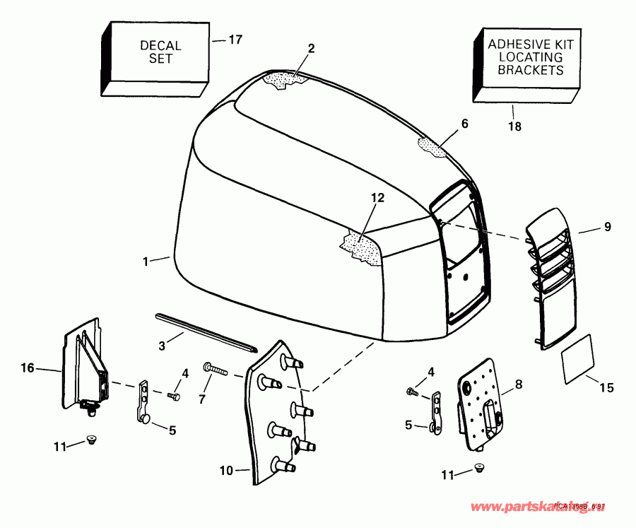  Evinrude E150FSLEEA 1999  - gine Cover - gine ������