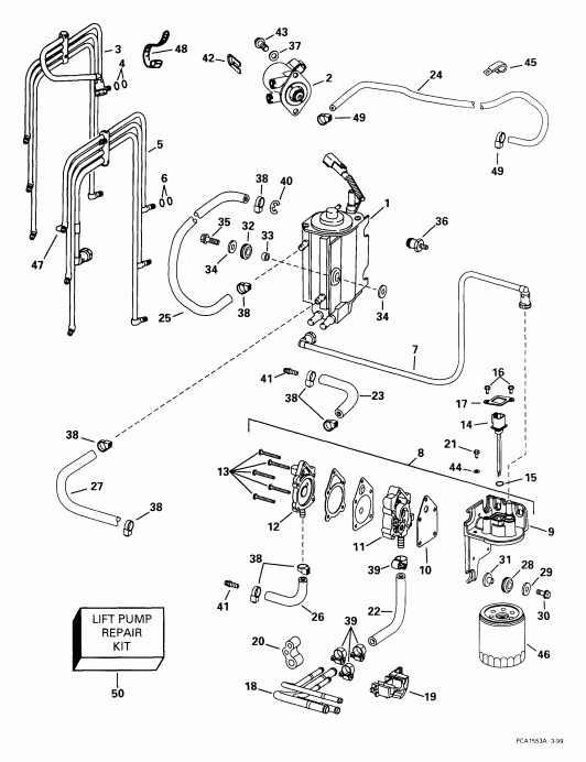 ��������� EVINRUDE E150FSLEEA 1999  - el Components - el Components