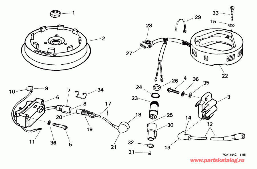 �������� ��������� ����� EVINRUDE E15R4EEB 1999  -  Rope / ����