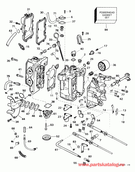 ��������� �������� ����� ������� E15RB4EEB 1999  - linder & Crankcase
