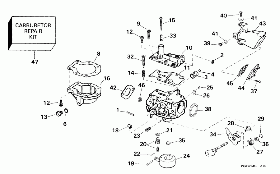 �������� ��������� ����� ������� E15RBL4EEB 1999  -  9.9 Hp - 9.9 Hp