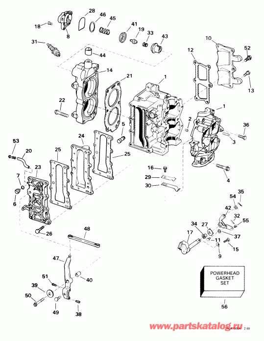 ����� Evinrude E15WRLEES 1999  - linder & ������ ���������