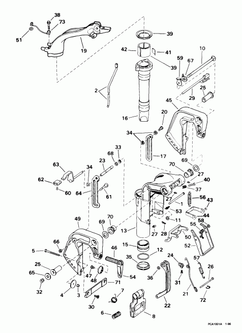 �������� ��������� ����� Evinrude E15WRLEES 1999  - dsection / dsection