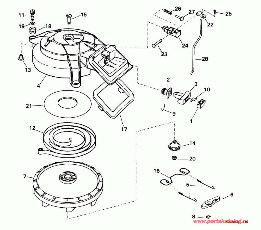  Evinrude E15WRLEES 1999  - wind ������� - wind Starter