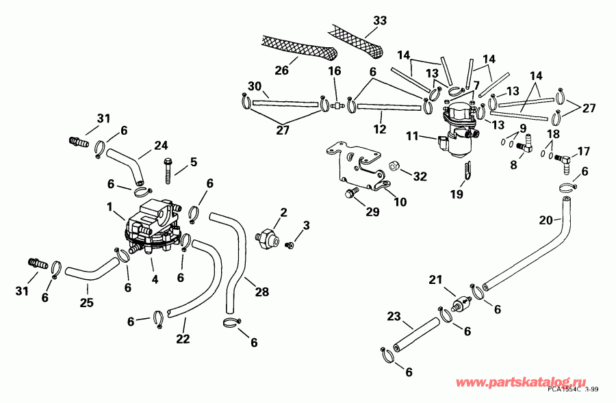 ��������� �������� ����� Evinrude E175FPLEEO 1999  - l Components / l Components