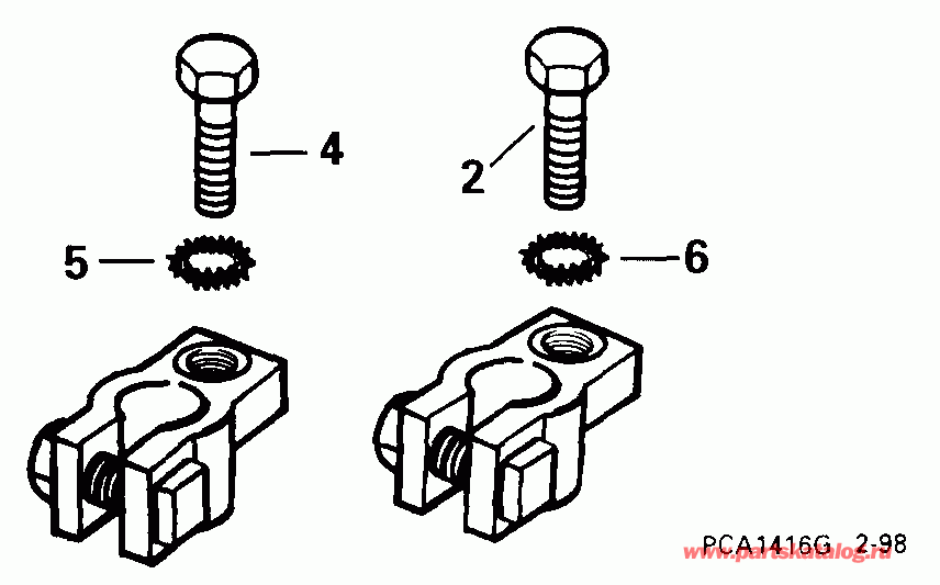  EVINRUDE E175FPXEEC 1999  - ttery ������ Kit / ttery Terminal Kit