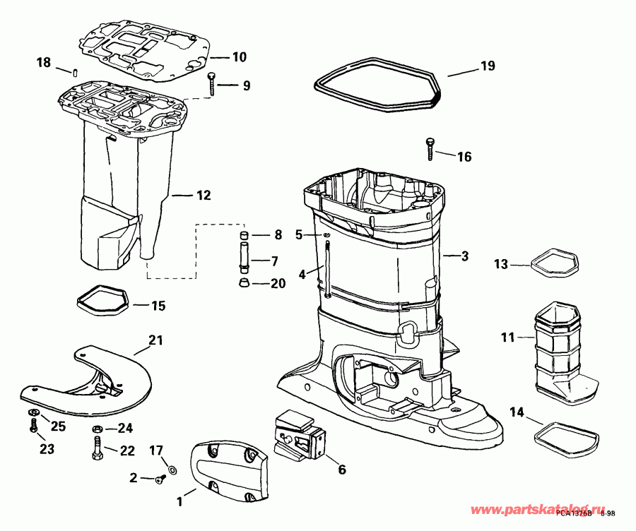 ����� ������� E175FPXEEN 1999  - haust Housing / haust ������