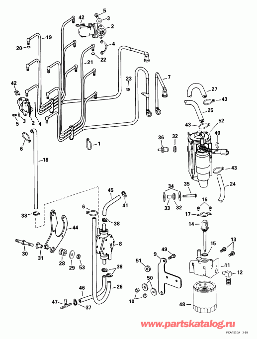 ��������� ��������� EVINRUDE E200FPXEEN 1999  - el Components / el Components