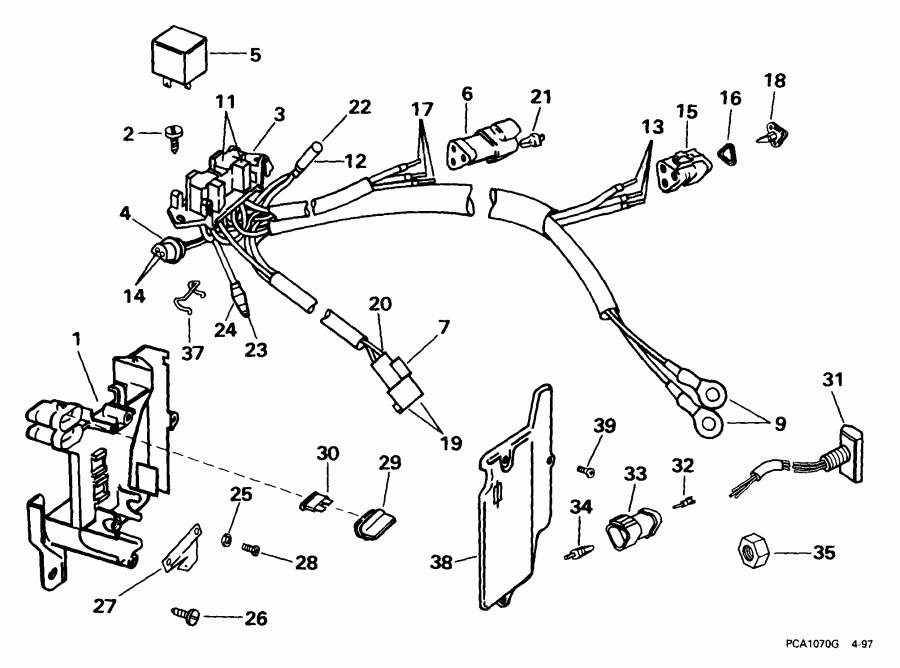 ��������� ��������� ������� E200WPXEES 1999  - wer Trim/tilt Electrical