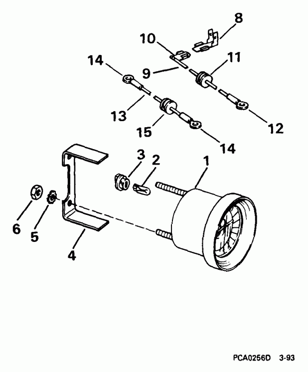 ��������� �������� ����� Evinrude E200WPXEES 1999  - im / tilt Gauge Kit - im/tilt Gauge Kit