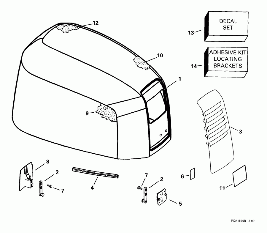 ����� Evinrude E225FPZEES 1999  - gine Cover