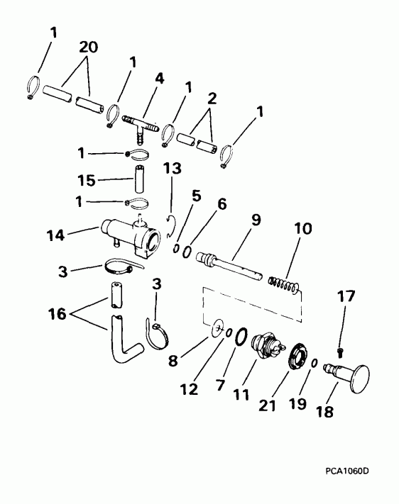 ��������� �������� ����� EVINRUDE E25WREEN 1999  - imer ����� / imer Pump