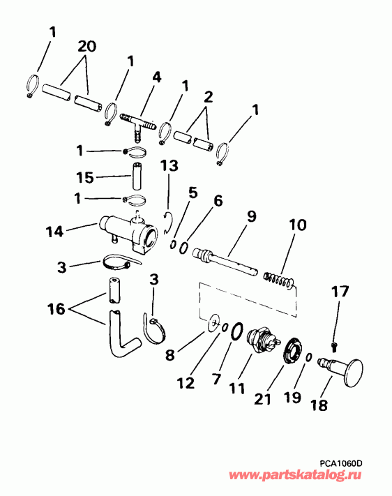 ����� Evinrude E25WREES 1999  - imer ����� / imer Pump