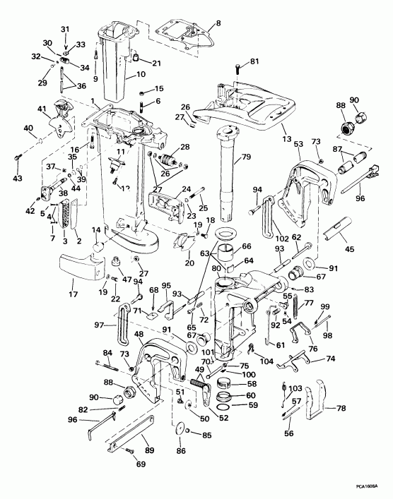  EVINRUDE E25WRLEES 1999  - dsection / dsection