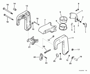 ��������� ������ & ���������� ��������� (Stern Bracket & Swivel Bracket)