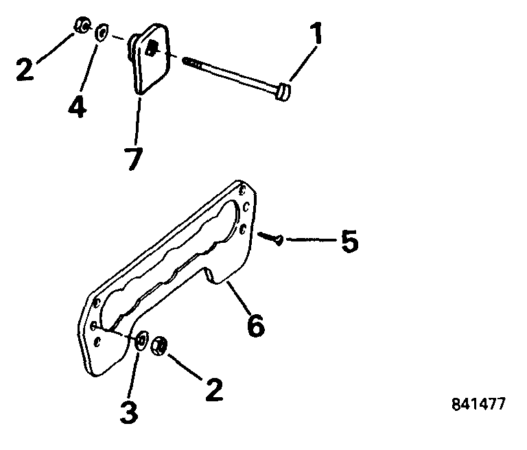 ��������� Evinrude E40WRLEES 1999  - ansom Mount Kit - ansom ��������� Kit