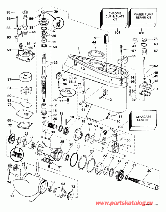 ����� EVINRUDE E40WRYEES 1999  - arcase