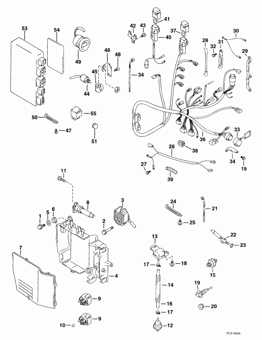 ��������� ��������� EVINRUDE E50PL4EES 1999  - ectrical System - ectrical System