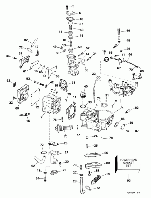 ��������� �������� ����� EVINRUDE E5RB4EER 1999  - linder & ������ ���������