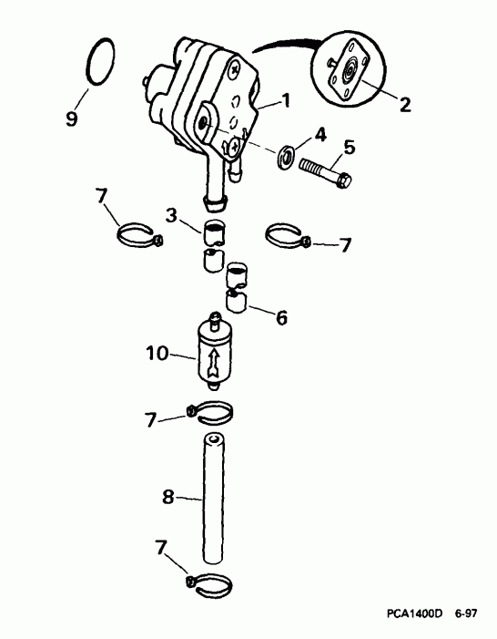 �������� ��������� ����� EVINRUDE E5RL4EEM 1999  - el ����� - el Pump