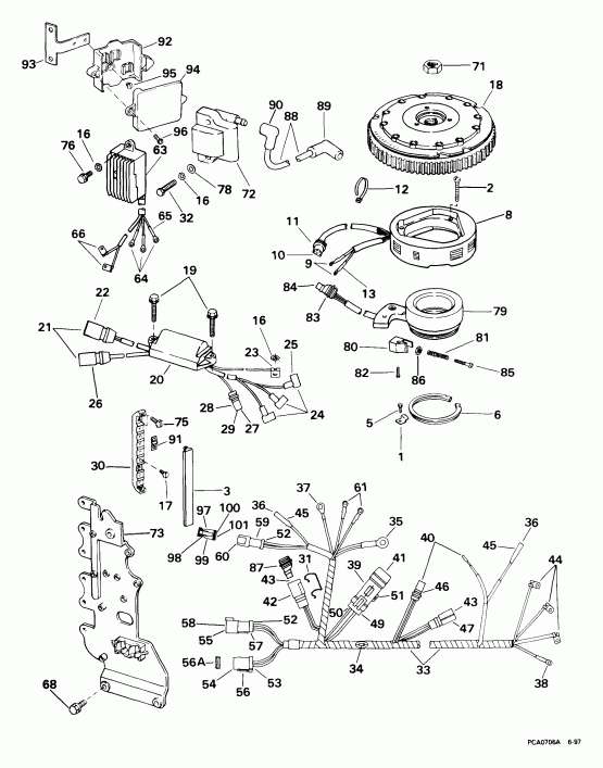 ��������� EVINRUDE E65WELEES 1999  - nition System - nition System