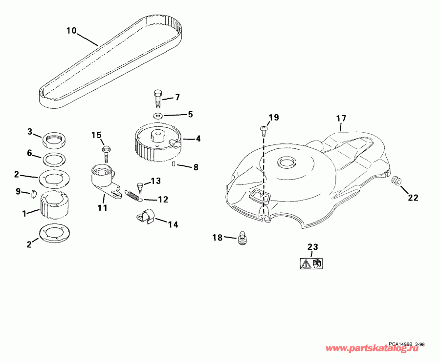 �������� ��������� ����� Evinrude E70PL4EEC 1999  - lley & Timing / lley & Timing