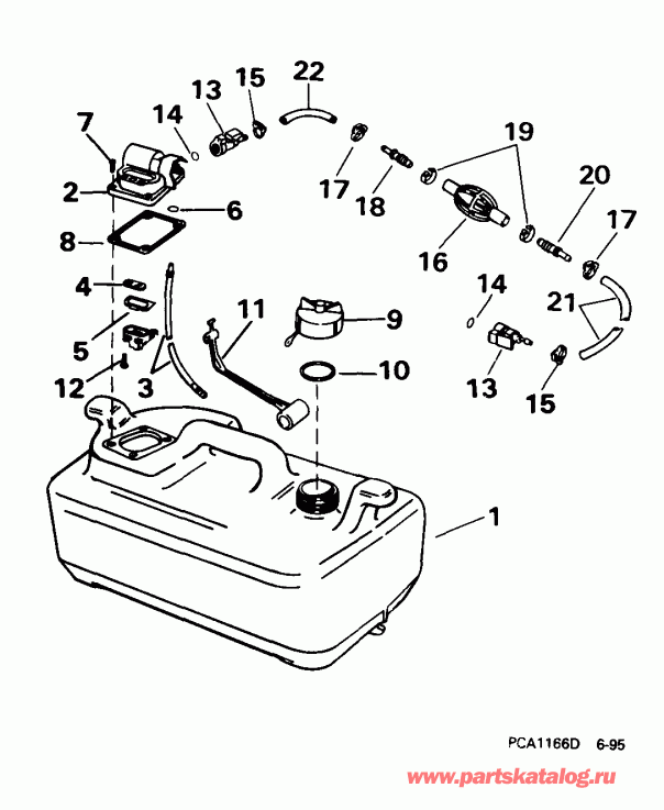 ��������� ��������� EVINRUDE E8DREEA 1999  - el Tank / el Tank