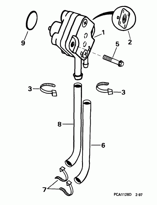 ��������� EVINRUDE E8R4EEM 1999  - el ����� / el Pump