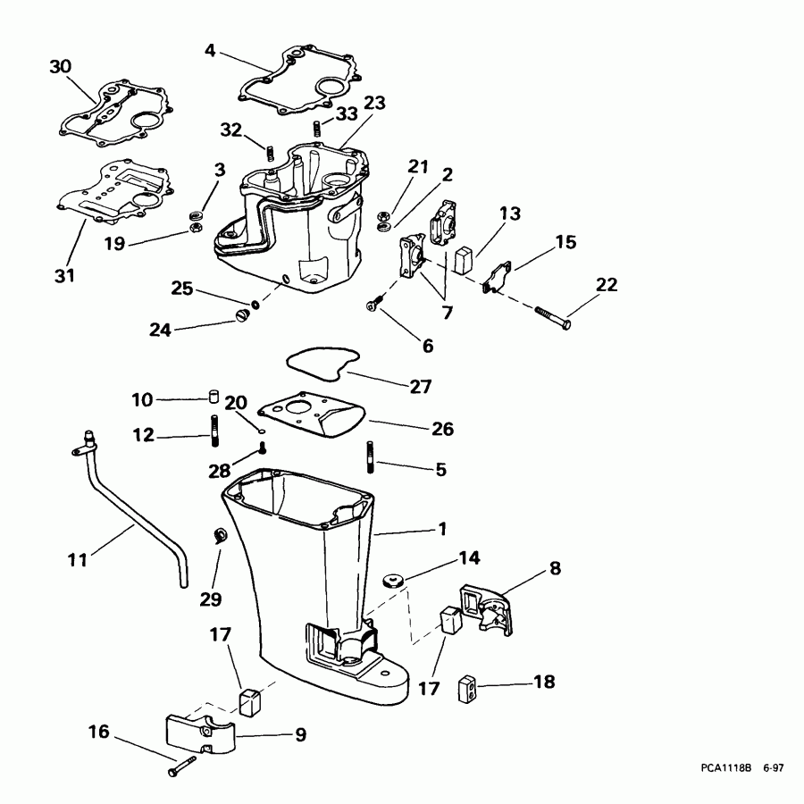 �������� ��������� ����� ������� E8RB4EEM 1999  - haust Housing - haust ������