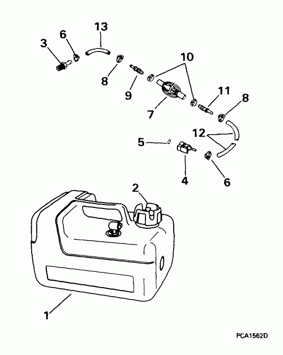��������� ��������� Evinrude E8RBL4EEM 1999  - el Tank