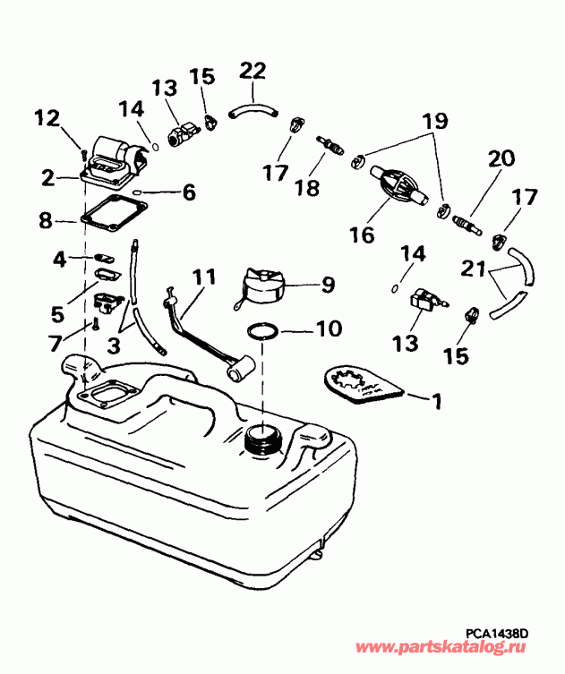  Evinrude E8RBL4EEM 1999  - el Tank - el Tank