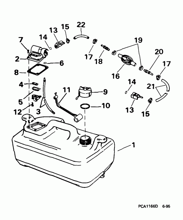  EVINRUDE E8WREES 1999  - 3 ������ -  3 Gallon