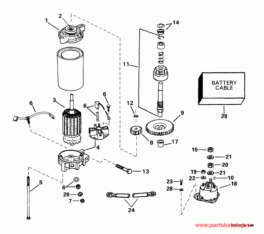 �������� ����� Evinrude E90FPLEEC 1999  - ectric Starter - ectric �������