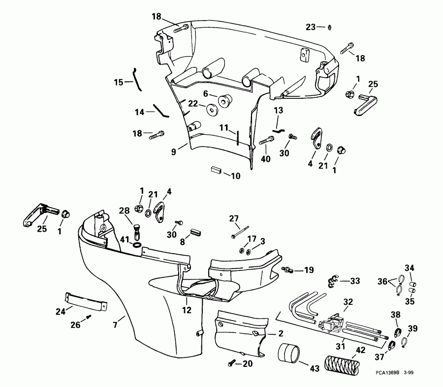 ��������� ��������� EVINRUDE E90FPLEEC 1999  - wer ������ ��������� (�����)