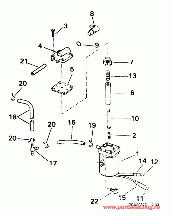 �������� ��������� ����� EVINRUDE SE15BAEEM 1999  - ectric Primer System