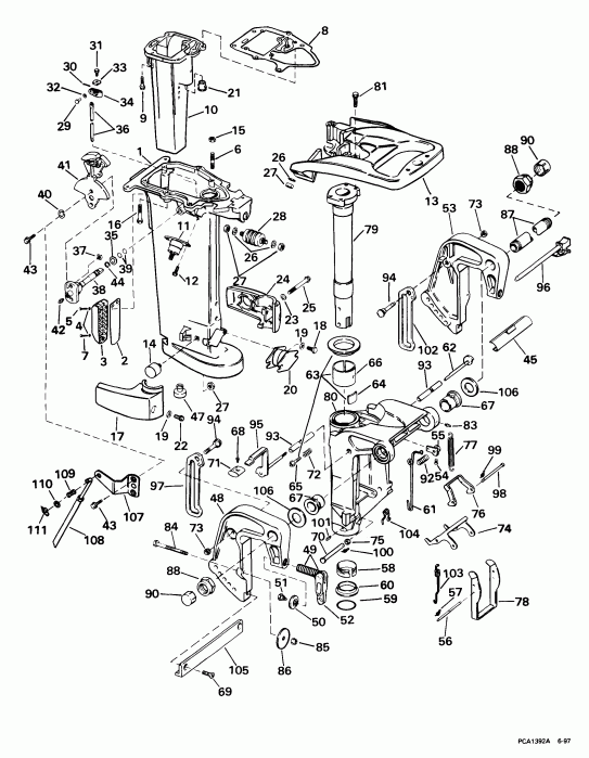  EVINRUDE SE25RDEEM 1999  - dsection